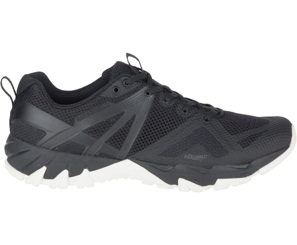 Merrell Hiking Shoes Black/White - MQM Flex - Mens 87VHBGQCM